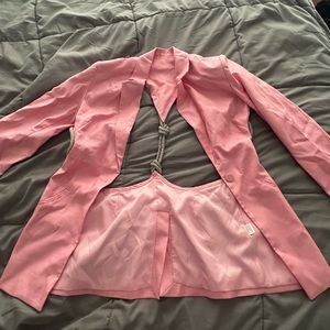 Pink Backless Blazer